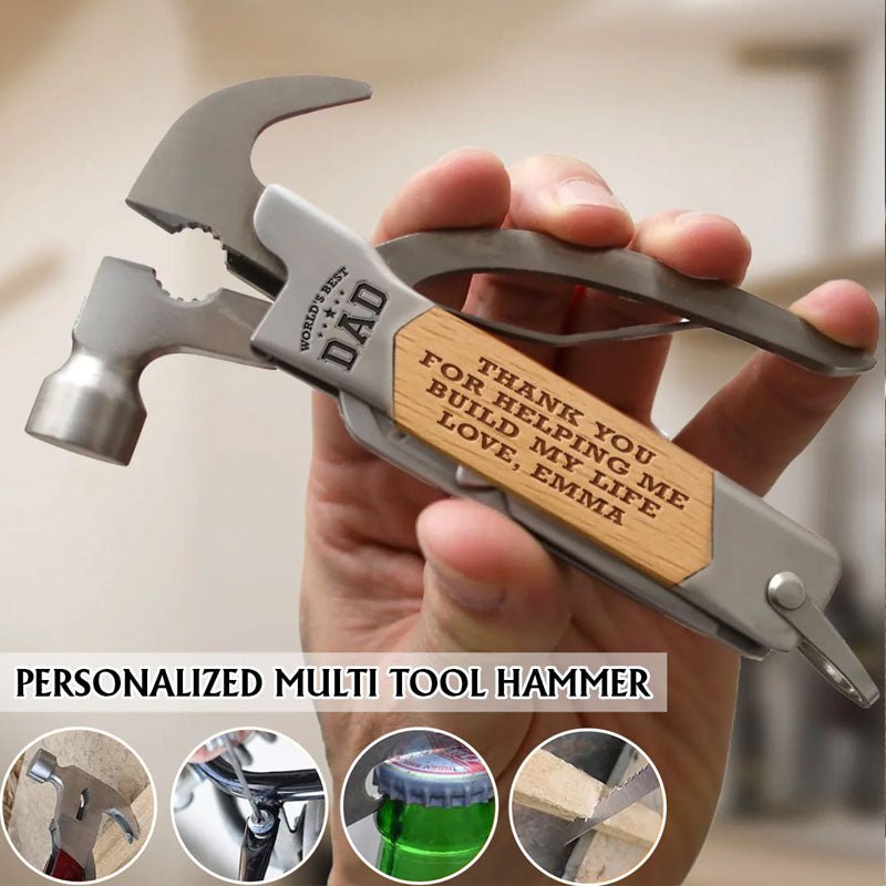 Customized Family Personalized Multi - Function Hammer - Father's Day Gift for Dad and Grandpa - Canvasgiftco