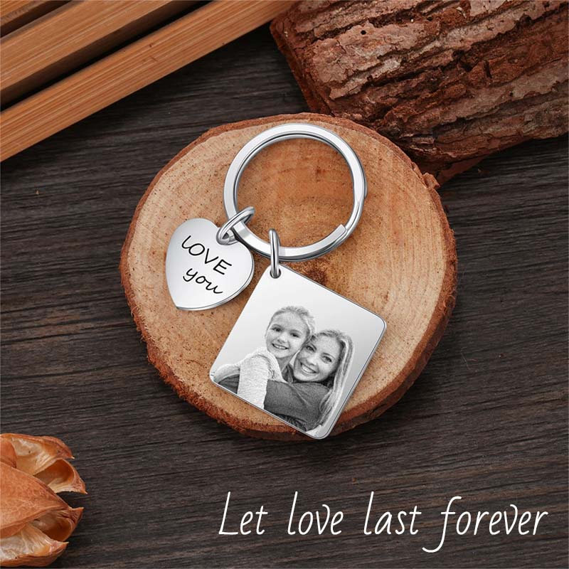 Customized Photo Keychain Photo - Canvasgiftco