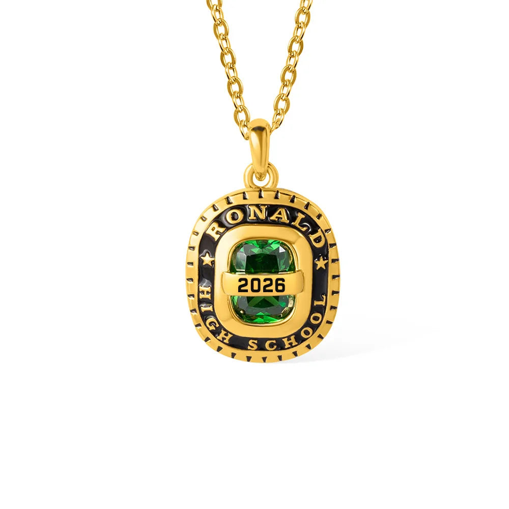 🎓 Personalized Birthstone Graduation Necklace  Class of 2026 – A Moment That Lasts Forever