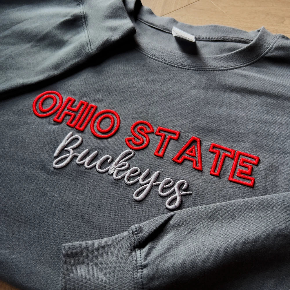 Custom 3D PUFF Embroidery Team Sweatshirt
