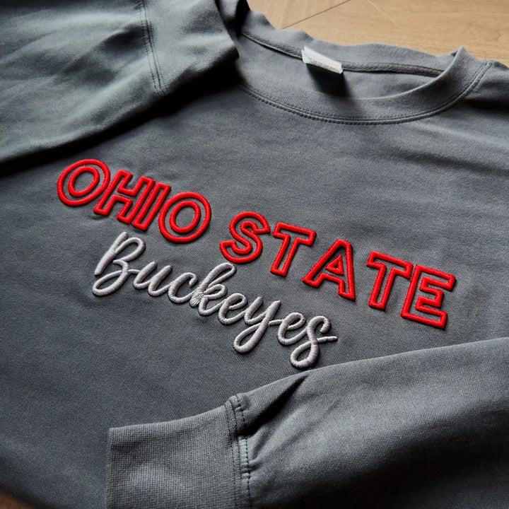 Custom 3D PUFF Embroidery Team Sweatshirt