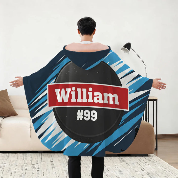 This Is My Territory - Personalized Player Sport Hooded Blanket