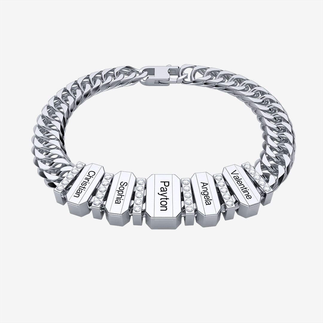 Father's Day Personalized Cuban Chain Bracelet - Canvasgiftco
