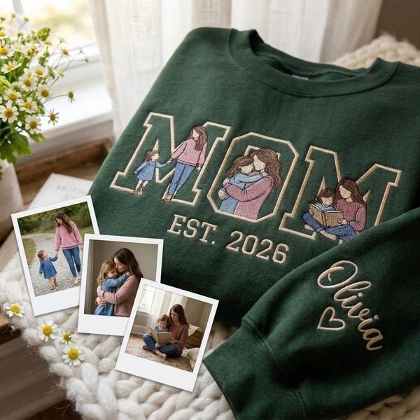 hing - the perfect gift for mom. "Wearable Memories" Custom Embroidered Photo Clothing - Canvasgiftco