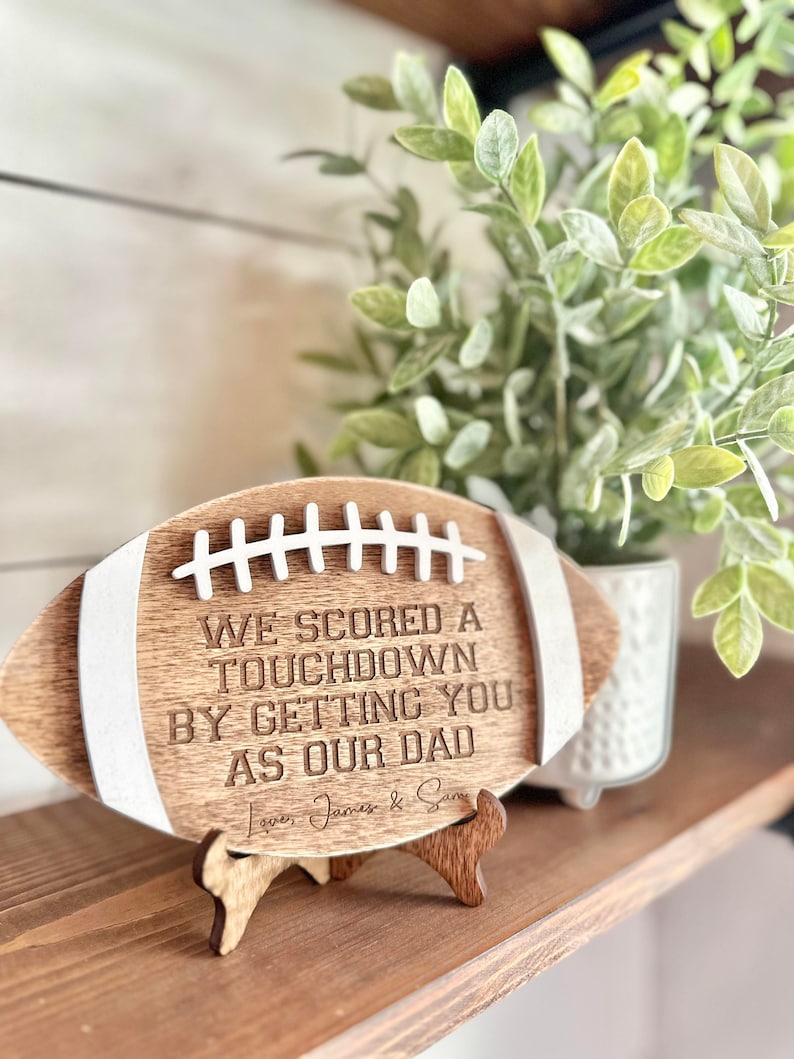 Custom Football Logo - Father's Day Gifts - Gifts for Dad