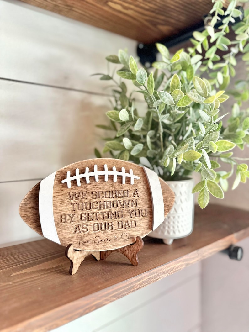 Custom Football Logo - Father's Day Gifts - Gifts for Dad