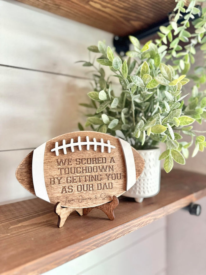 Custom Football Logo - Father's Day Gifts - Gifts for Dad