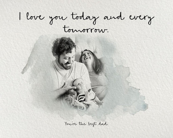 Customized Father's Day Photo Frame Gift from Wife And Daughter