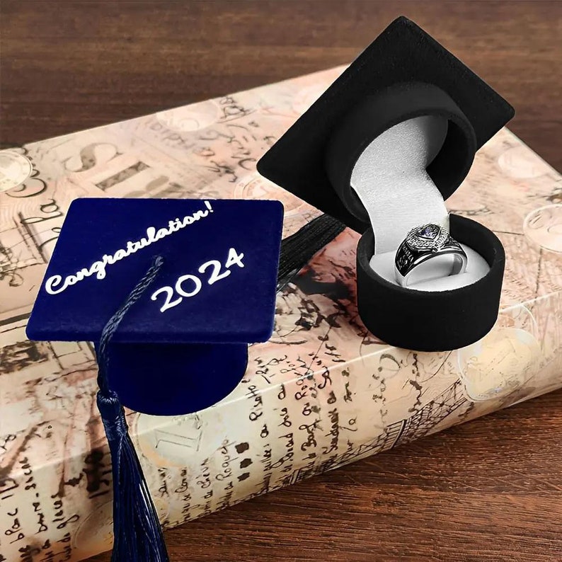 Personalized Graduation Cap Ring Box
