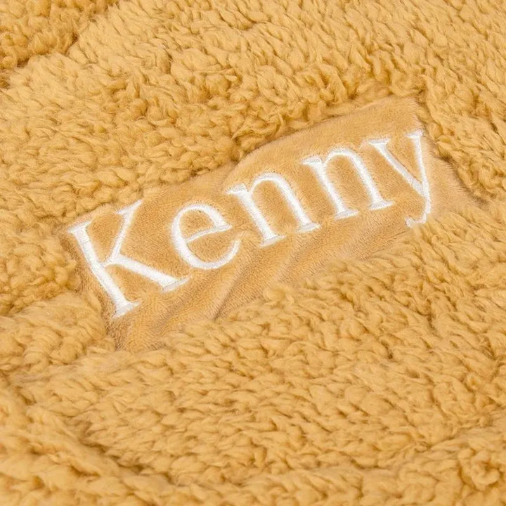 Personalized Embroidered Name Bunny Baby Swaddle – Warm, Comfortable, and Easy to Use