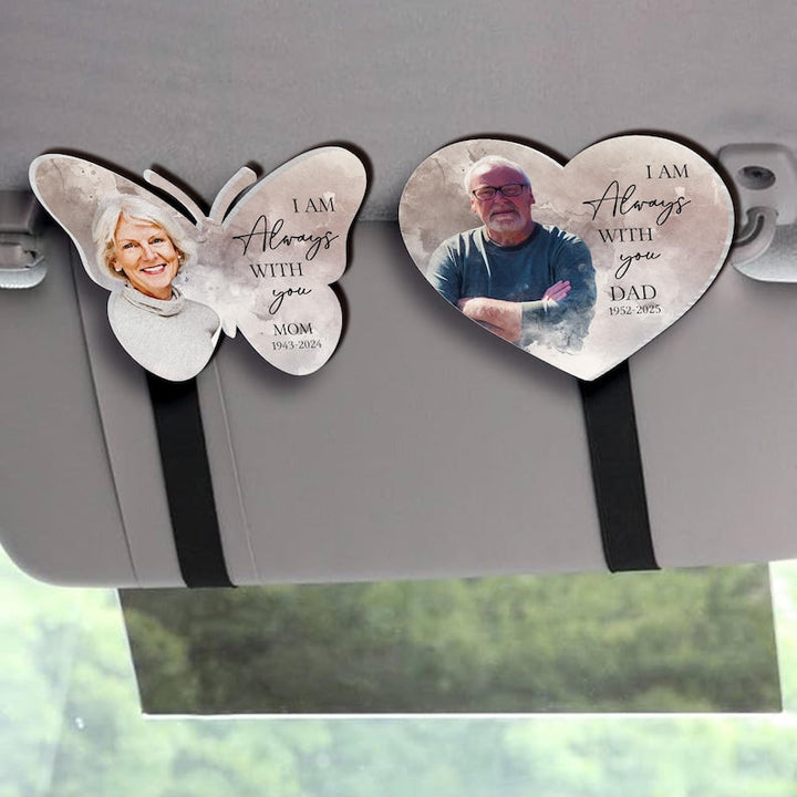 Personalized Memorial Photo Car Visor Clip