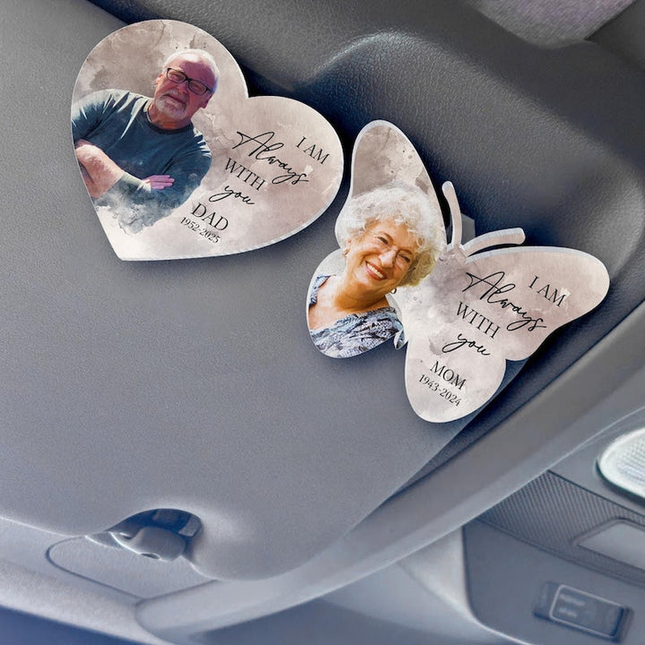 Personalized Memorial Photo Car Visor Clip