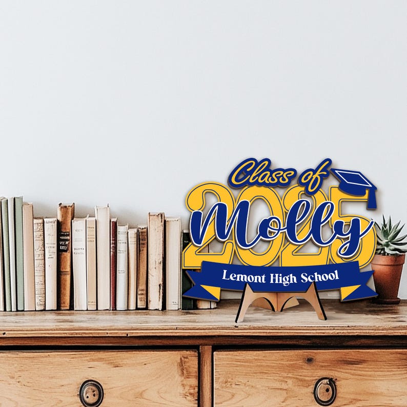 Custom Graduation Name Sign - Laser Cut Double Layer