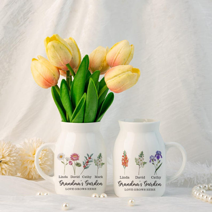 Personalized Mini Vase for Home - Mother's Day Gift for Mom, Grandma