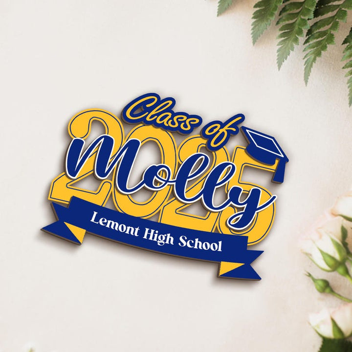 Custom Graduation Name Sign - Laser Cut Double Layer