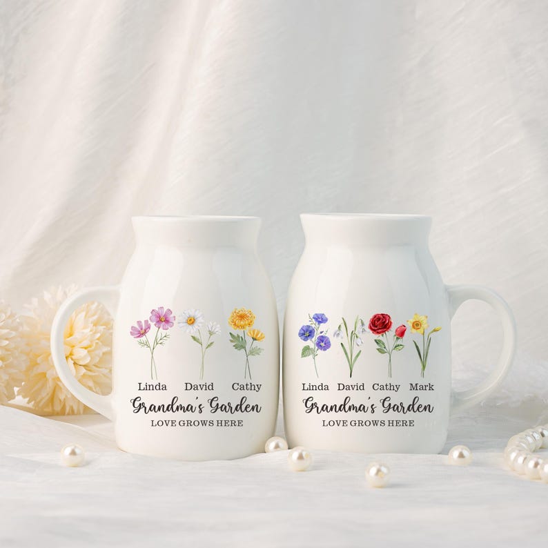 Personalized Mini Vase for Home - Mother's Day Gift for Mom, Grandma