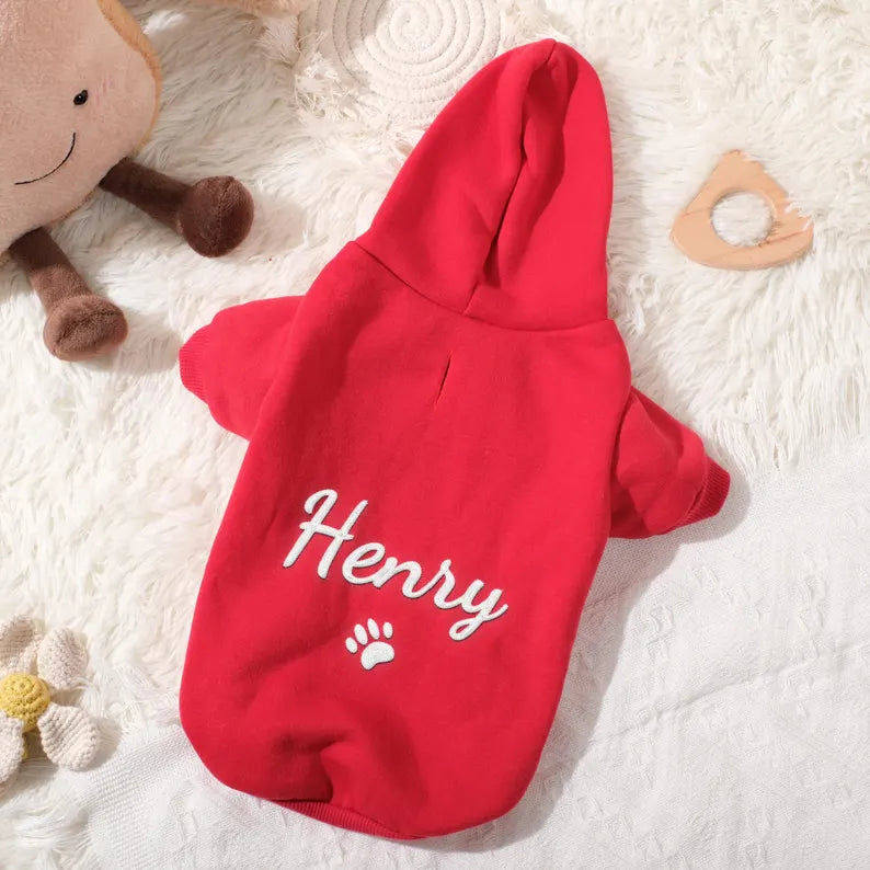 Personalized Dog Embroidered Hoodie