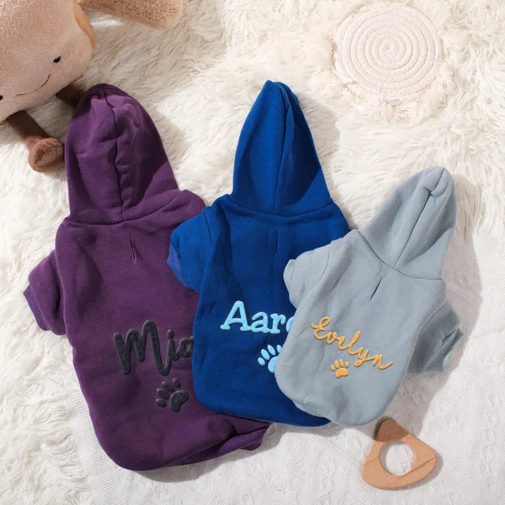 Personalized Dog Embroidered Hoodie