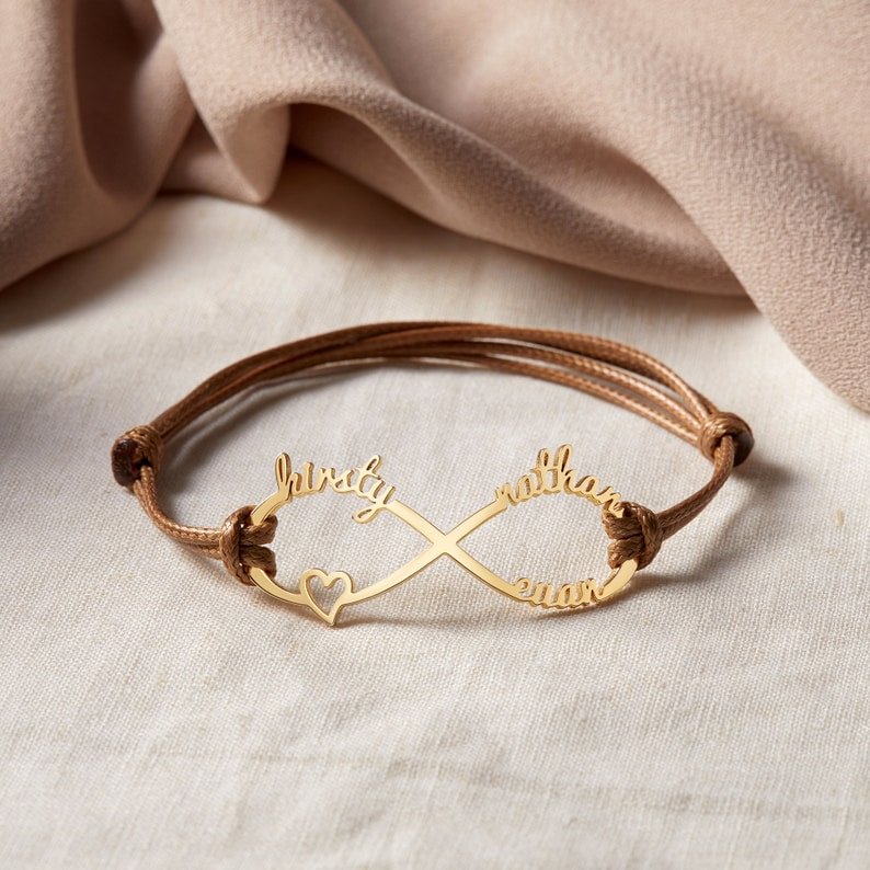 Infinity Name Bracelet Personalized Gift For Women - Canvasgiftco