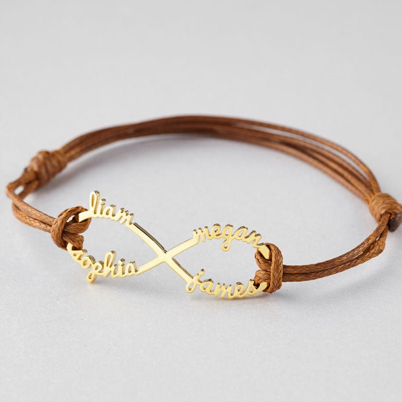 Infinity Name Bracelet Personalized Gift For Women - Canvasgiftco