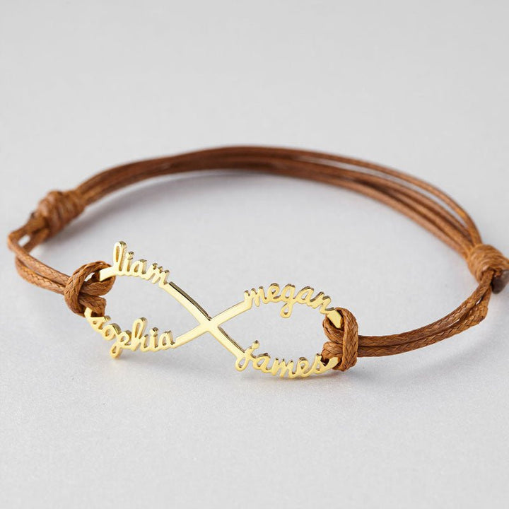 Infinity Name Bracelet Personalized Gift For Women - Canvasgiftco