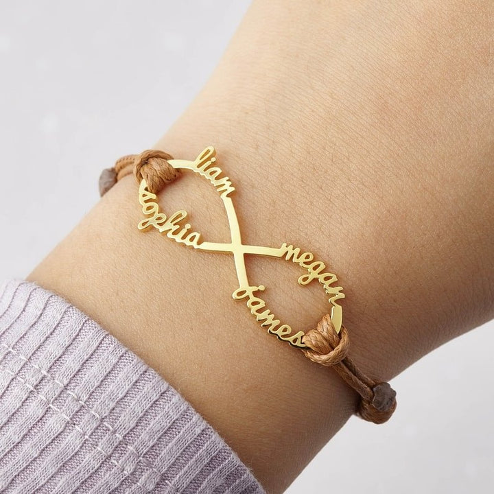Infinity Name Bracelet Personalized Gift For Women - Canvasgiftco