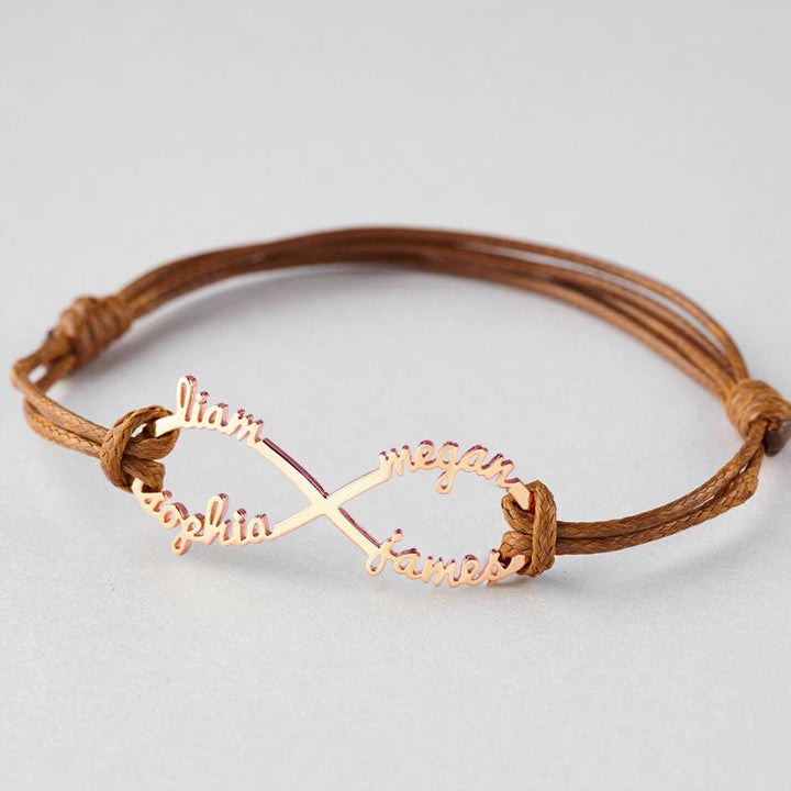 Infinity Name Bracelet Personalized Gift For Women - Canvasgiftco