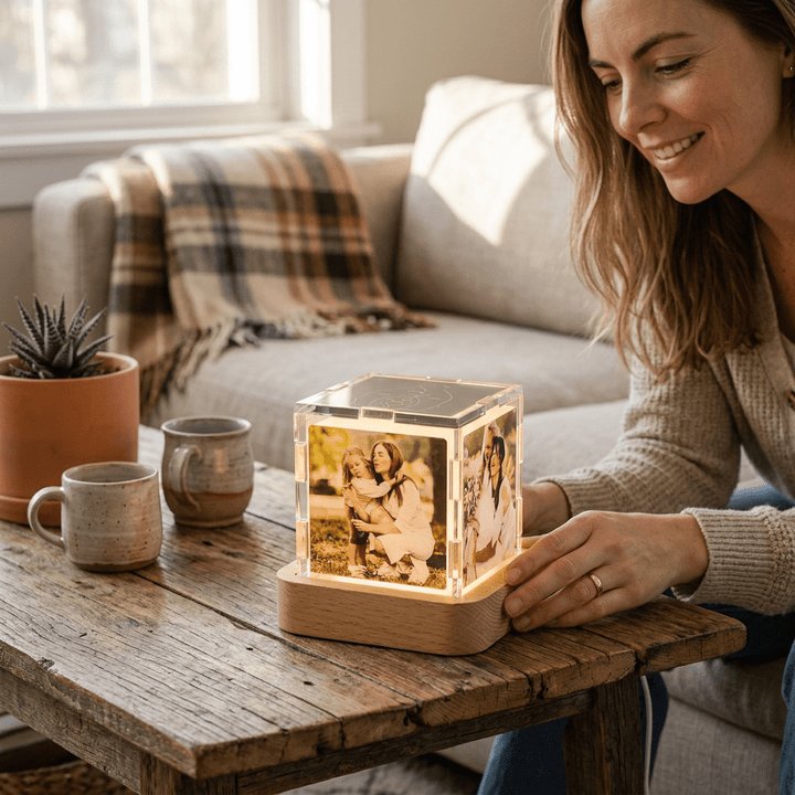 LED family photo lamp ornament "Family Glow" LED Photo Lamp Ornament - Canvasgiftco