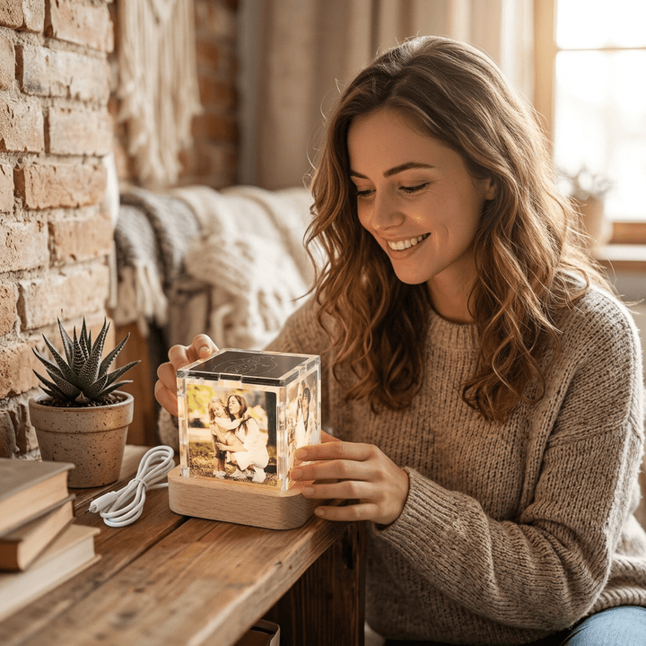 LED family photo lamp ornament "Family Glow" LED Photo Lamp Ornament - Canvasgiftco