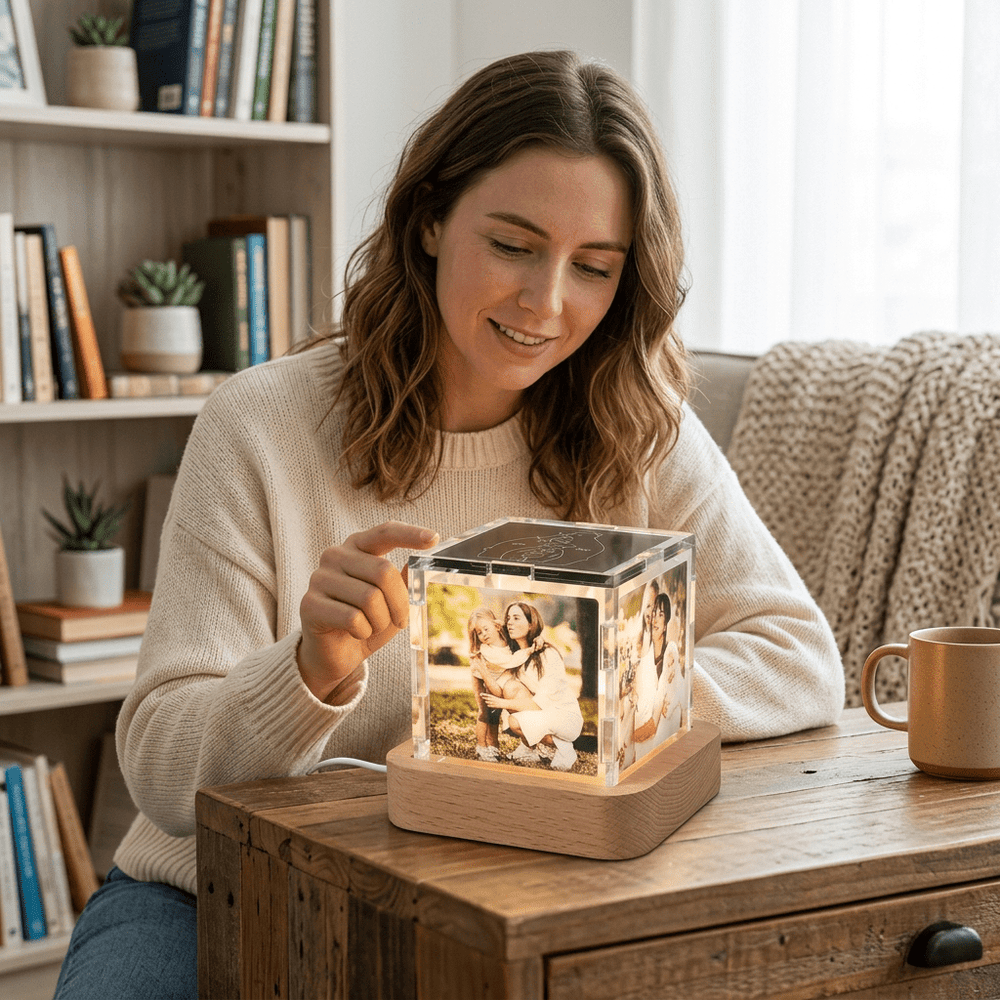 LED family photo lamp ornament "Family Glow" LED Photo Lamp Ornament - Canvasgiftco