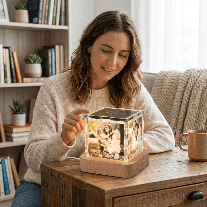 LED family photo lamp ornament "Family Glow" LED Photo Lamp Ornament - Canvasgiftco