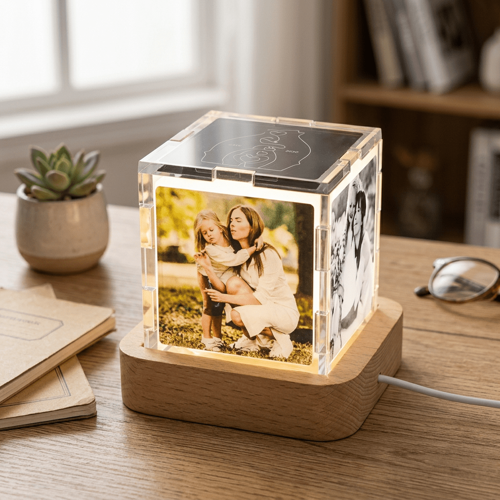 LED family photo lamp ornament "Family Glow" LED Photo Lamp Ornament - Canvasgiftco