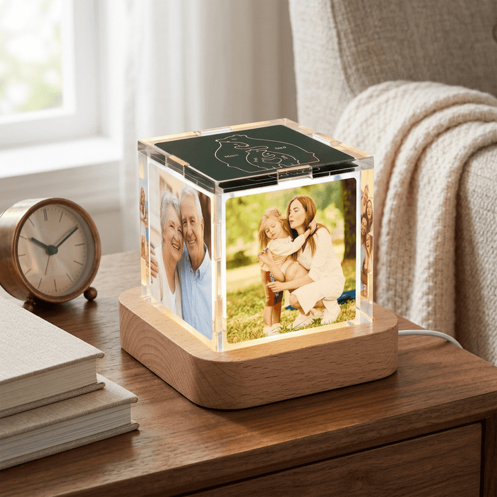 LED family photo lamp ornament "Family Glow" LED Photo Lamp Ornament - Canvasgiftco