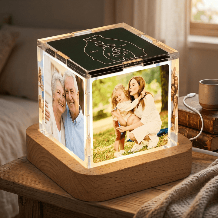 LED family photo lamp ornament "Family Glow" LED Photo Lamp Ornament - Canvasgiftco