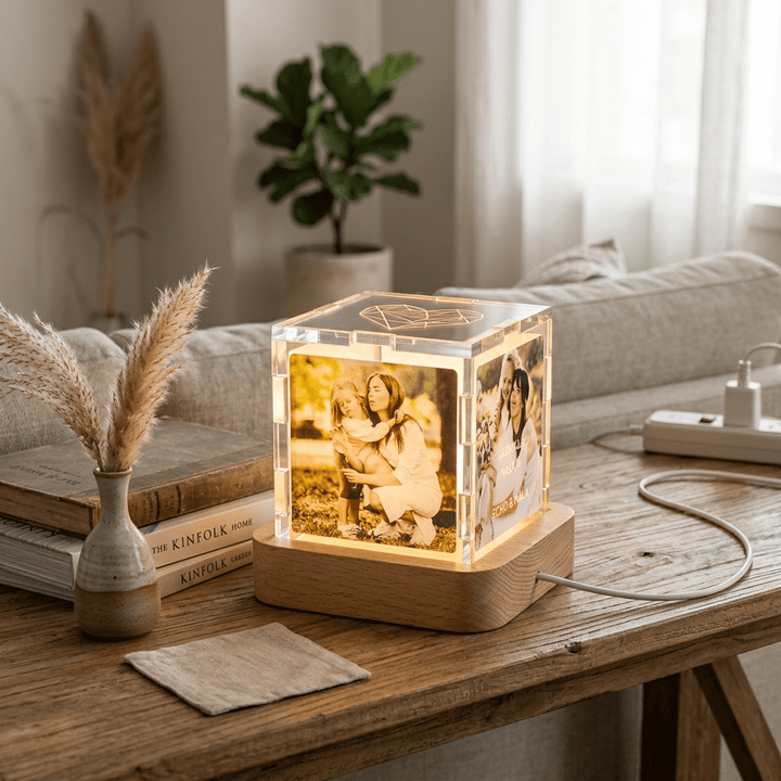 LED family photo lamp ornament "Family Glow" LED Photo Lamp Ornament - Canvasgiftco
