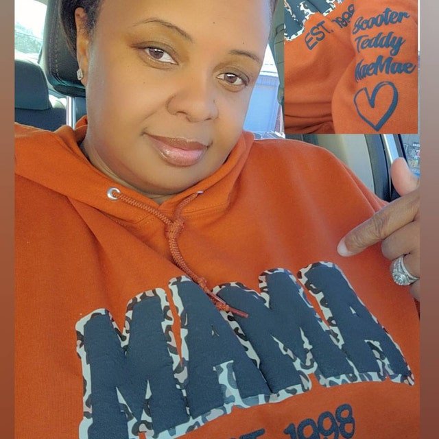 Mama Leopard Puff Print Personalized Sweatshirt or Hoodie with Kids Name Sleeve Gift Sweatshirt New Mom Sweatshirts gift - Canvasgiftco