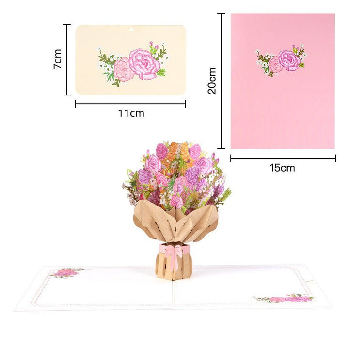 Mother's Day Gift Creative 3D Stereo Greeting Card - Canvasgiftco