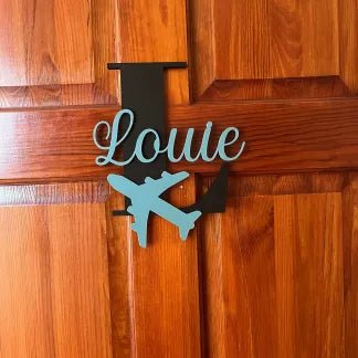 "My Initial, My Space" Personalized Monogram Bedroom Door Sign - Canvasgiftco