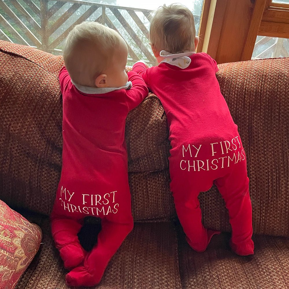 Personalised Baby Christmas Onesie - Canvasgiftco