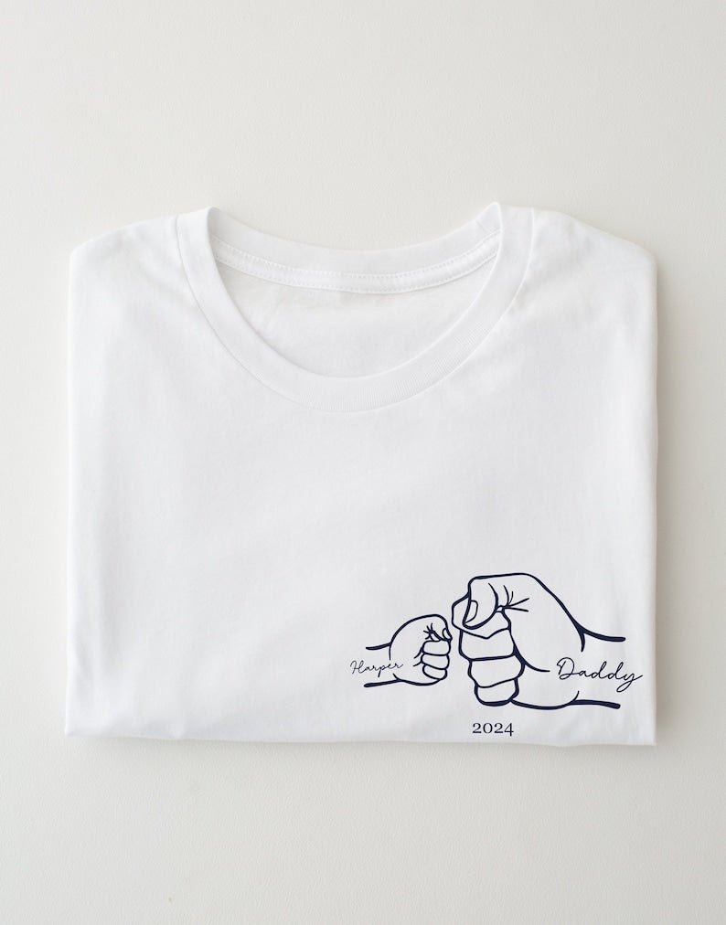 Personalised T-shirt - Father's Day Gift - 1st Fathers day - Canvasgiftco