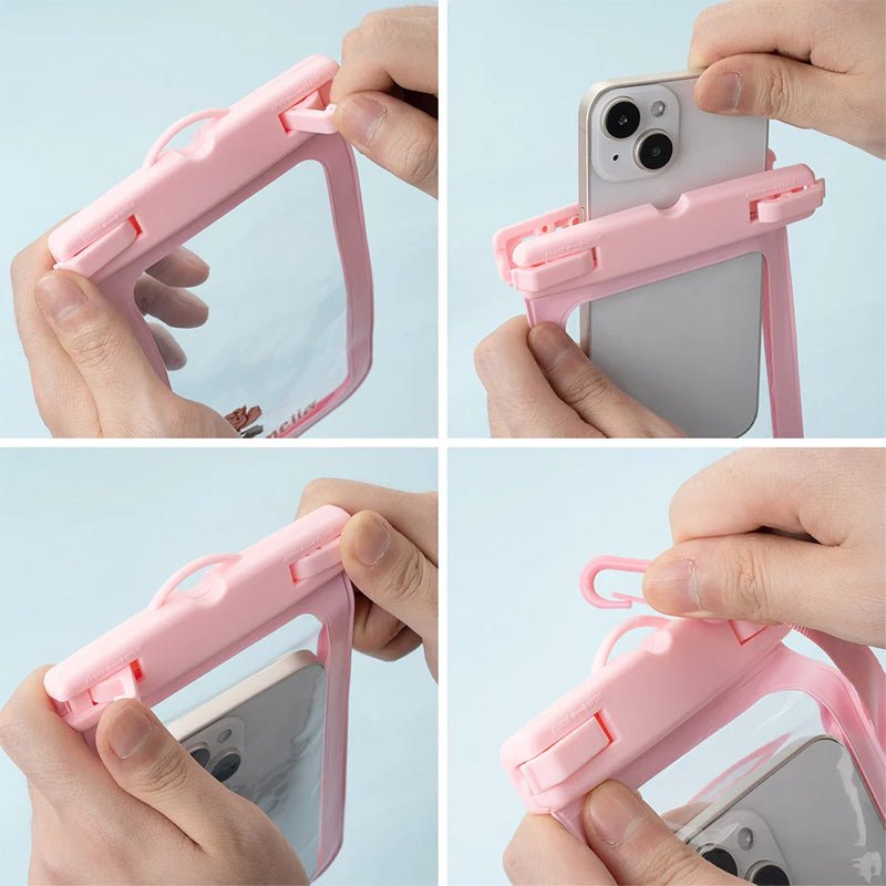 Personalized Birth Flower Waterproof Sealing Phone Pouch - Canvasgiftco