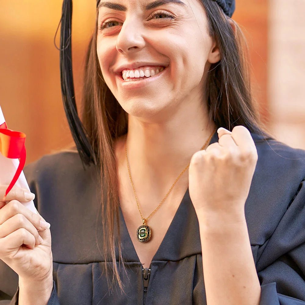 🎓 Personalized Birthstone Graduation Necklace Class of 2026 – A Moment That Lasts Forever - Canvasgiftco