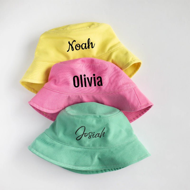 Personalized Children's Name Sun Hat - Suitable For Children Aged 2 - 7 - Canvasgiftco