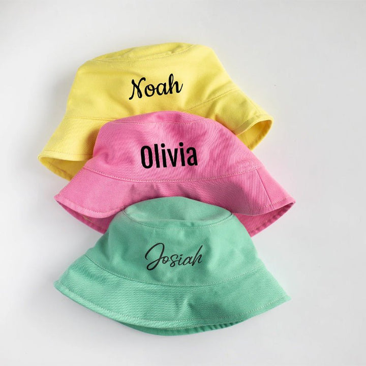 Personalized Children's Name Sun Hat - Suitable For Children Aged 2 - 7 - Canvasgiftco
