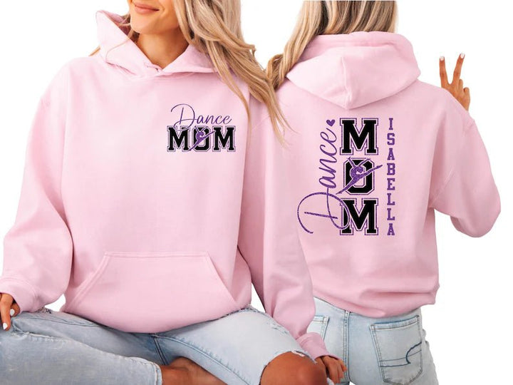 Personalized Dance Mom Glitter Sweatshirt with Dancer Name - Canvasgiftco
