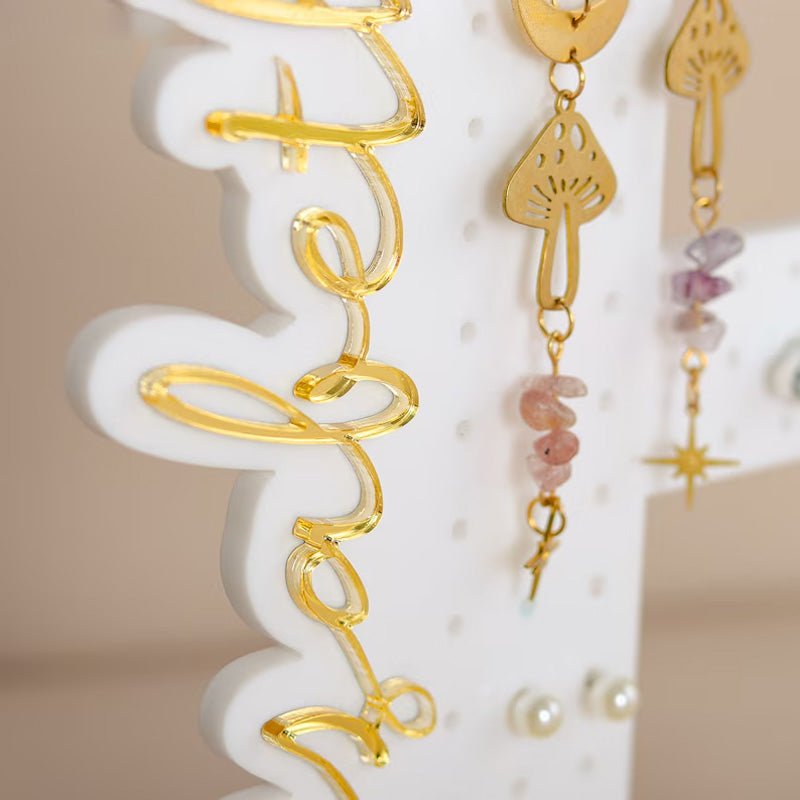 Personalized Earring Holder - Birthday Gift for Her - Canvasgiftco