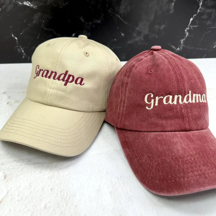 Personalized embroidered hats for moms - Canvasgiftco
