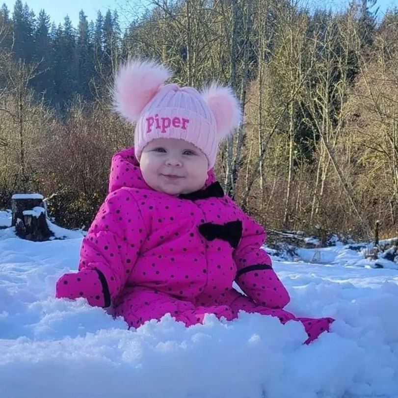 Personalized Embroidery Kid Pom Pom Hat - Canvasgiftco