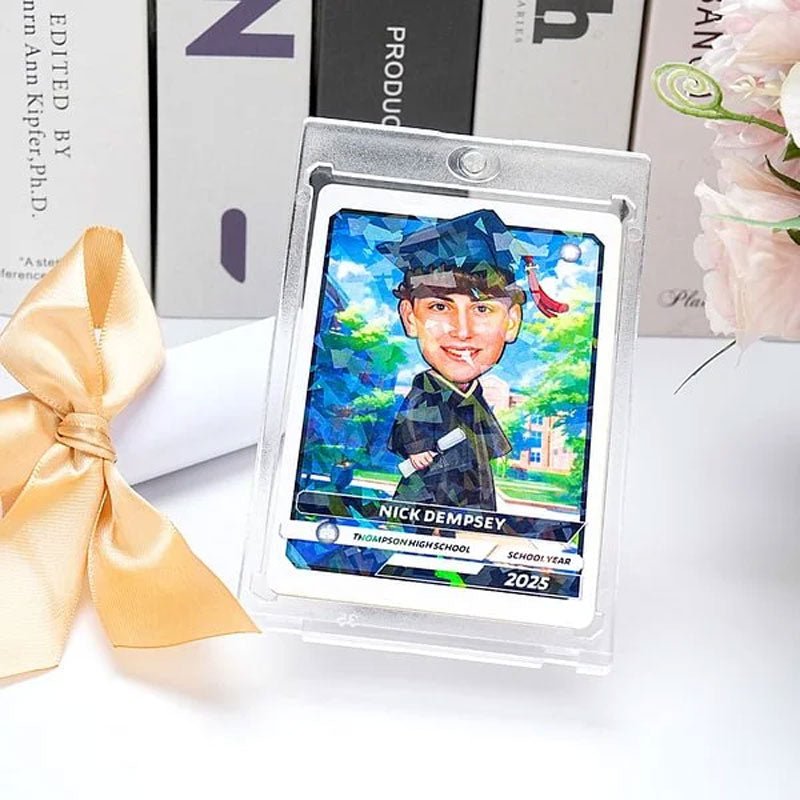 Personalized Encouraging American Cartoon Graduation Card - Canvasgiftco