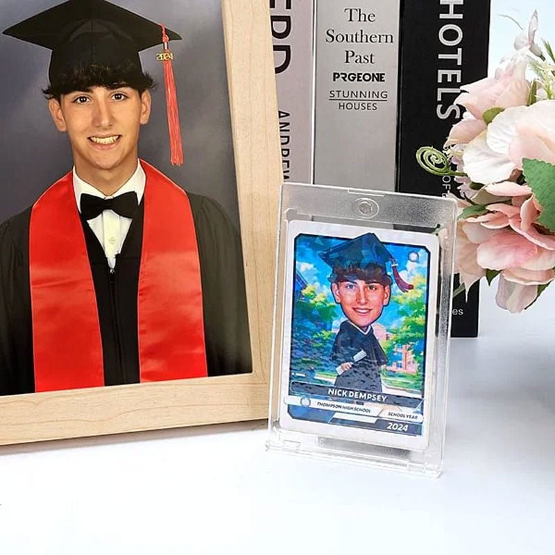 Personalized Encouraging American Cartoon Graduation Card - Canvasgiftco
